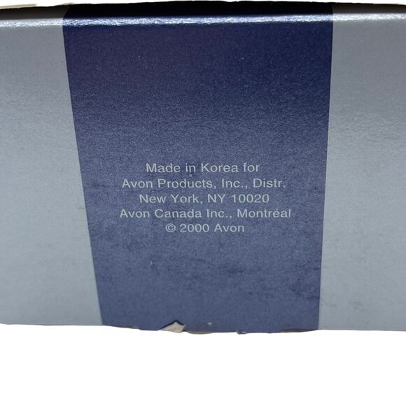 Avon Pearlesque Silver Tone Teardrop Necklace Earring Gift Set in Box Clip 2000 - Picture 7 of 14